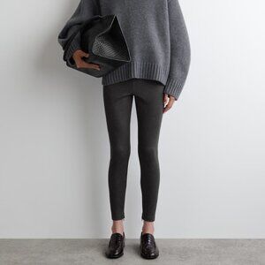 COS ZIPPED-CUFF LEGGINGS M